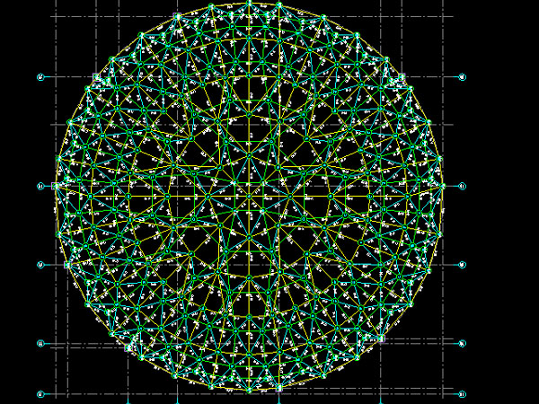 防城港明光正元广场圆形网架