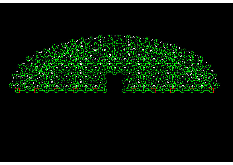 防城港锡林浩特91跨，1000米长干煤棚网架设计